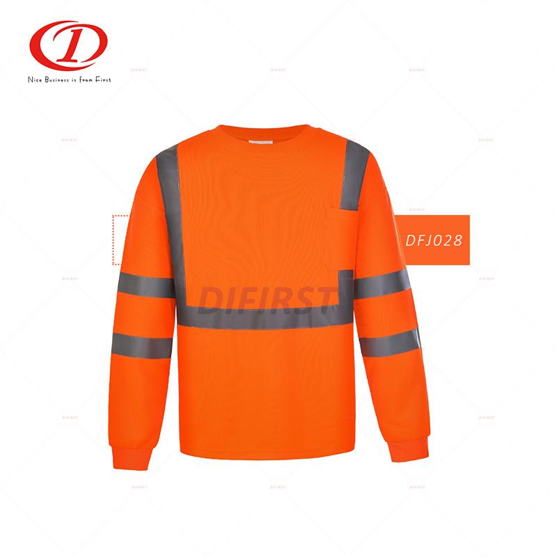 Reflective Safety T-Shirt With Long Sleeve » DFJ028